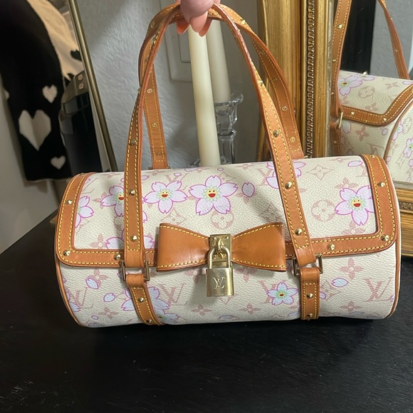 Louis Vuitton x Takashi Murakami Cherry Blossom Papillon 30 Handbag - Picture 1 of 7
